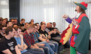 Der Rattenfänger im TA-Audimax.