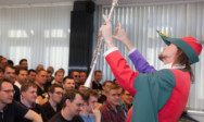 Der Rattenfänger im TA-Audimax.