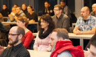 Studierende aus sechs Lehrgängen werden im Audimax und in der Mensa am TA Bildungszentrum begrüßt.