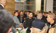 Studierende aus sechs Lehrgängen werden im Audimax und in der Mensa am TA Bildungszentrum begrüßt.