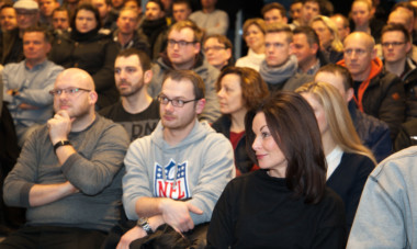 Begrüßung im TA-Audimax.