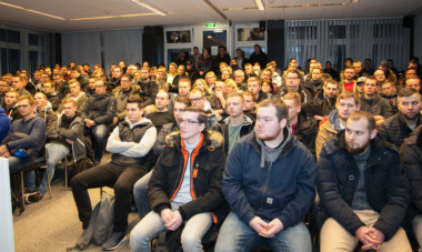 Begrüßung am TA Bildungszentrum in Hameln.