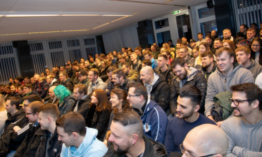 Begruessung am TA Bildungszentrum