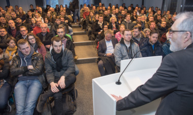 Begruessung am TA Bildungszentrum