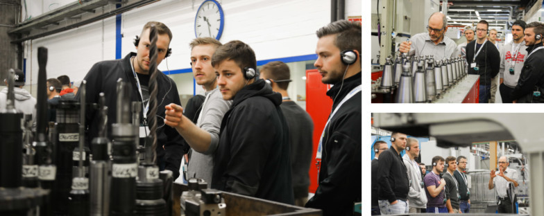 Angehende Industrietechniker Maschinenbau IHK des TA Bildungszentrums besuchen den Getriebehersteller REINTJES GmbH.