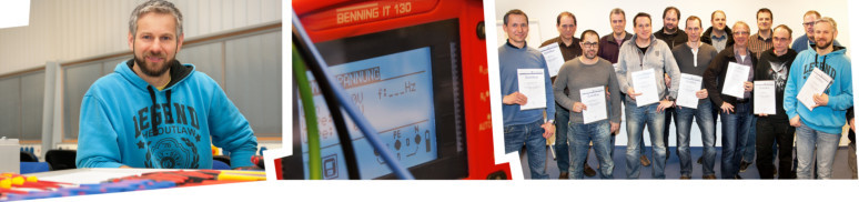 Mit dem Lehrgang zur Elektrofachkraft für festgelegte Tätigkeiten hat Heinrich Pietrucha eine wertvolle Qualifikation absolviert.