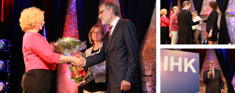 Die IHK zeichnet im Hefehof Hameln die besten Azubis und den TA-Vorsitzenden Werner Thiele feierlich aus.