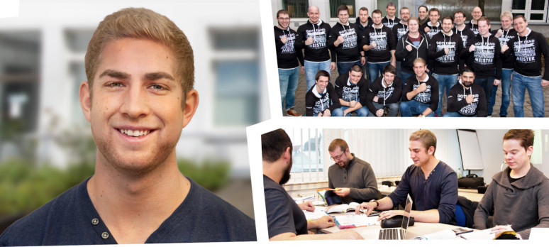 Marco Gerhards (22) absolviert am TA Bildungszentrum den Praxis-Studiengang Industriemeister Mechatronik IHK.
