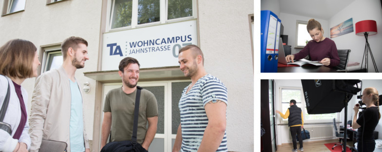 Videodreh für den Clip zum TA Wohncampus Jahnstraße.