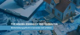Neue Kurse für Immobilienmakler und -verwalter