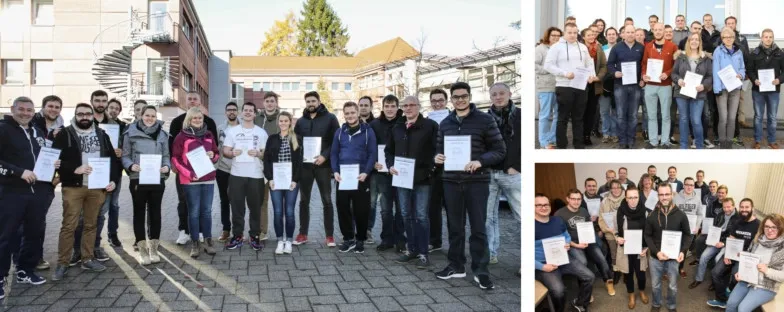 Teilnehmer aus drei AdA-Gruppen erwerben Abschluss