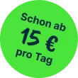 Schon ab 15 € pro Tag