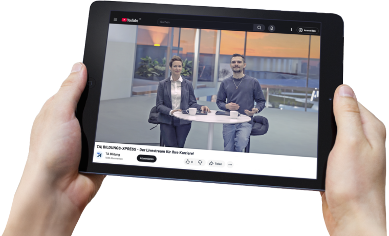 Live-Stream des TA BildungsXpress am Tablet