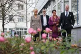 Besuch auf dem Bildungscampus: Niedersachsens Grünen-Chefin Anja Piel (2.v.r.).