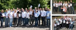 Projektleiter, Makler und QM-Beauftragte feierlich verabschiedet