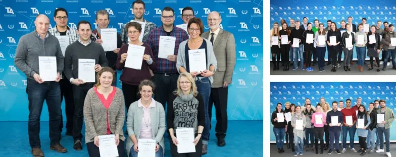 Studierende am TA Bildungszentrum erhalten IHK-Zertifikate
