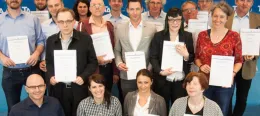 Projektleiter erhalten Zertifikate am TA Bildungszentrum