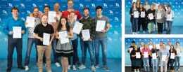 Freudige Gesichter zum Abschluss der Weiterbildung