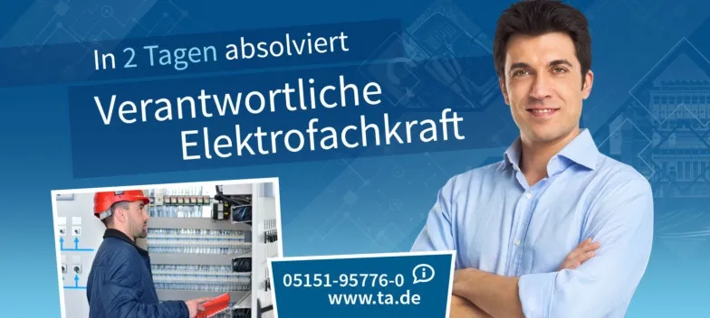 Neuer Lehrgang: Verantwortliche Elektrofachkraft