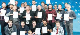 Angehende Handwerksmeister kurz vor dem Lehrgangsabschluss