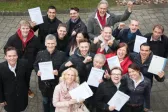 Feierliche Entlassung der Immobilienmakler IHK, Projektleiter IHK und Fachkräften für Buchführung IHK am TA Bildungszentrum.