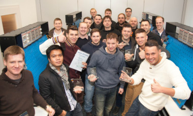 Mit den Pneumatik-Modellen: Die Industrietechniker Maschinenbau IHK wurden ausgezeichnet.