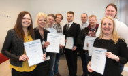 Geschafft: Die Projektleiter IHK haben sich ihre Zertifkate verdient.