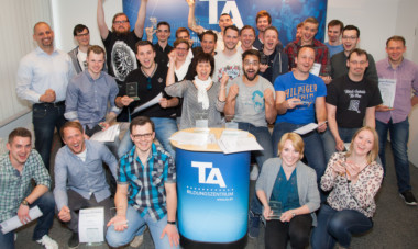 Die Technischen Fachwirte bei ihrer Verabschiedung am TA Bildungszentrum.