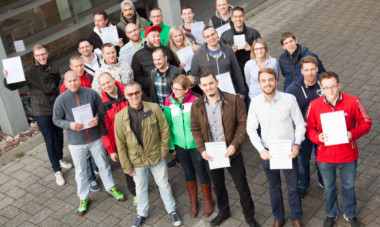 Die Industriemeister Chemie IHK feiern ihren Abschied am TA Bildungszentrum.