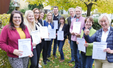 Engagierte Truppe: Die Immobilienmakler IHK haben alle bestanden.