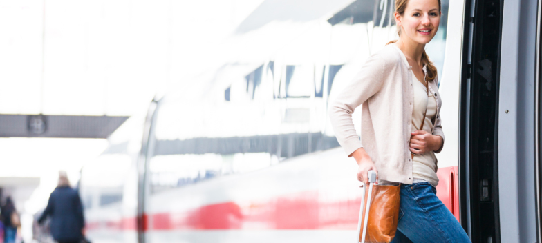 Mit dem DB-Veranstaltungsticket fahren TA-Studierende grün und günstig.