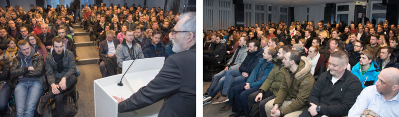 Begruessung am TA Bildungszentrum