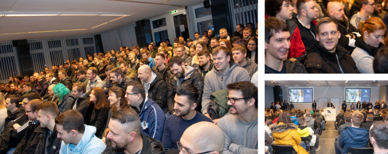 Begruessung am TA Bildungszentrum