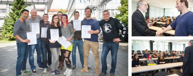 Verabschiedung der angehenden Handwerksmeister am TA Bildungszentrum.