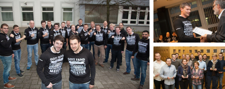 Feierliche Verabschiedung der Industriemeister Mechatronik IHK und der Wirtschaftsfachwirte IHK am TA Bildungszentrum.