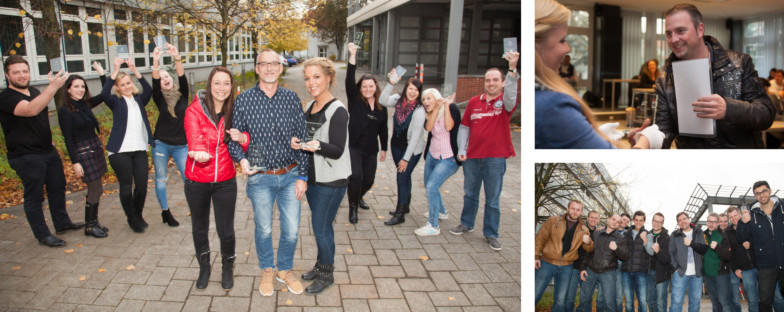 Grund zur Freude: die angehenden Fachwirte und Gesundheits- und Sozialwesen IHK.