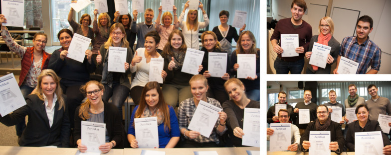 Verabschiedung der Lehrgänge Officemanager IHK, Führungskraft IHK und Fachkraft Controlling IHK an der TA Hameln.