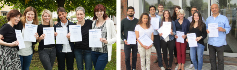 Die Officemanager IHK bei der Verabschiedung am TA Bildungszentrum Hameln.