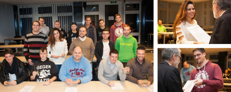 Die Absolventen der Aufstiegsfortbildung Technischer Fachwirt IHK am TA Bildungszentrum.