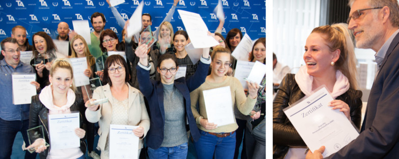 Verabschiedung Personalfachkaufleute IHK am TA Bildungszentrum.