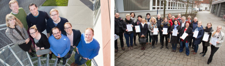Die Vertriebsleiter IHK vor ihrer Verabschiedung am TA Bildungszentrum.