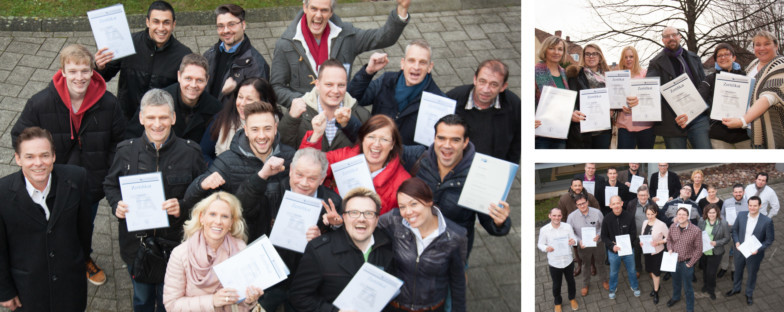 Feierliche Entlassung der Immobilienmakler IHK, Projektleiter IHK und Fachkräften für Buchführung IHK am TA Bildungszentrum.